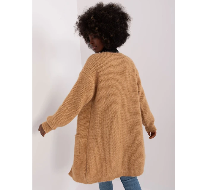 Kardigan DHJ SW model 18856552 camelowy - FPrice