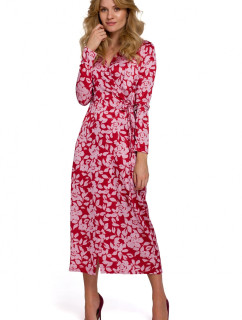 Dámské šaty model 18647124 Červená s růžovou - Makover