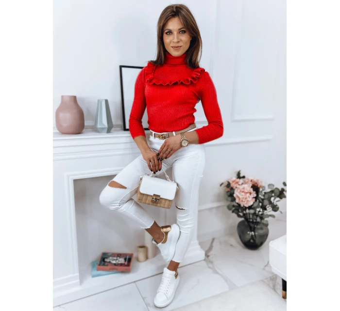 Dámský svetr NOAH červený FashionStreet MY1451