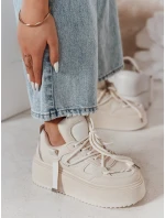 Dámské tenisky na vysoké platformě UPSOLE beige FashionStreet ZY0845 Dámské tenisky na vysoké platformě UPSOLE beige FashionStreet ZY0845