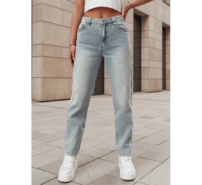 Dámské džínové kalhoty se širokými nohavicemi WIDENO modrá FashionStreet UY2492