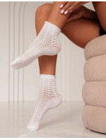 Dámské netlačící ažurové ponožky Milena 0989 37-41