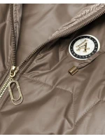 Cienki bezrękawnik z kontrastowym wykończeniem Goodlookin brązowy (B8583-101)