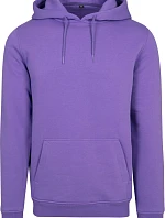 Build your Brand BY 011 Mikina s kapucí z těžké bavlny 56.0011 ultra violet