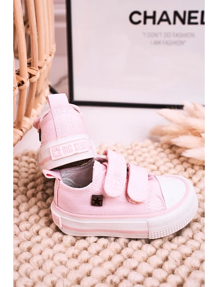 Dětské Tenisky Na Suchý Zip BIG STAR model 21545409 Růžové - Big Star Shoes Dětské Tenisky Na Suchý Zip BIG STAR model 21545409 Růžové - Big Star Shoes