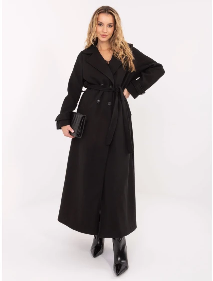 Płaszcz IT PL model 21755229 czarny - FPrice Płaszcz IT PL model 21755229 czarny - FPrice