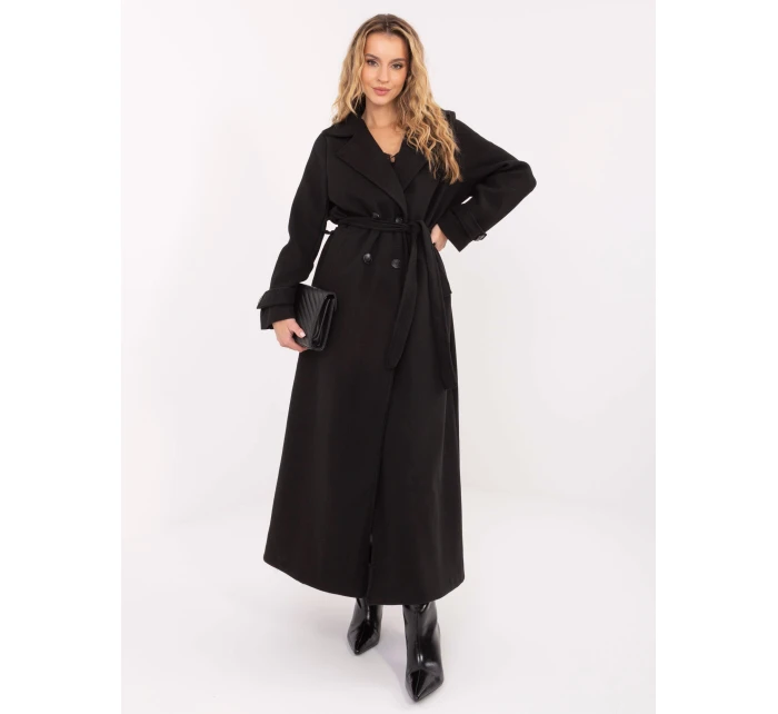 Płaszcz IT PL model 21755229 czarny - FPrice Płaszcz IT PL model 21755229 czarny - FPrice