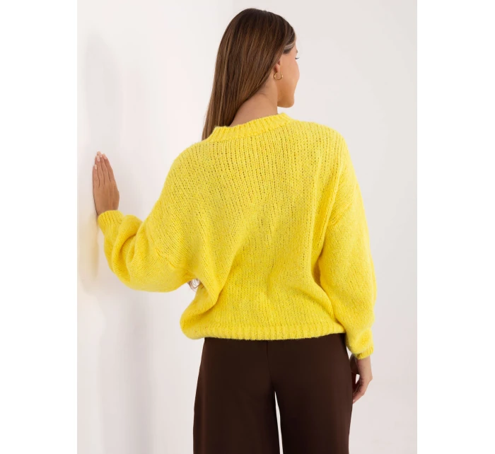 Sweter MI SW model 21799685 żółty - FPrice Sweter MI SW model 21799685 żółty - FPrice