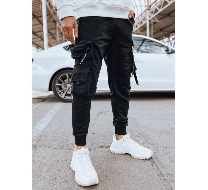 Pánské bojové kalhoty černé FashionStreet UX4214 Pánské bojové kalhoty černé FashionStreet UX4214