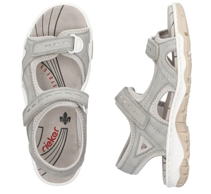 Pohodlné sandály W model 20971957 grey - Rieker