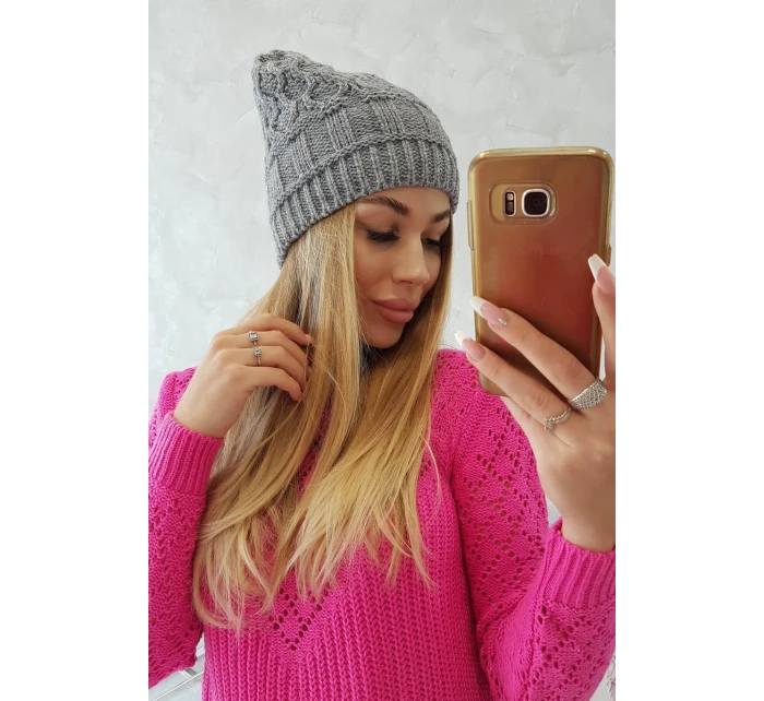 Fleecová čepice Marta K231 tmavě šedá Fleecová čepice Marta K231 tmavě šedá