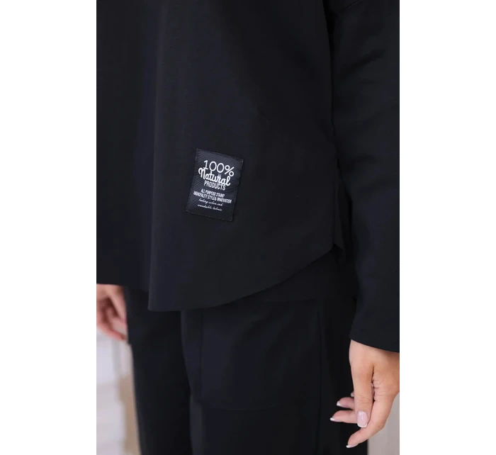 Komplet nových mikinových kalhot Punto Černý Komplet nových mikinových kalhot Punto Černý