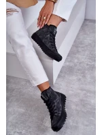 Dámské Tenisky Big Star Vysoké Zateplené Černé model 21595947 - Big Star Shoes