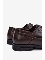 Pánské elegantní polobotky tmavě hnědé Calven Pánské elegantní polobotky tmavě hnědé Calven