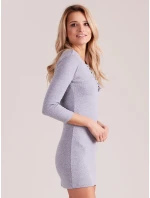 Šaty EN SK 3762.03 šedá