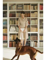 model 18407105 Zavinovací šaty se šálovým límcem béžové - BeWear