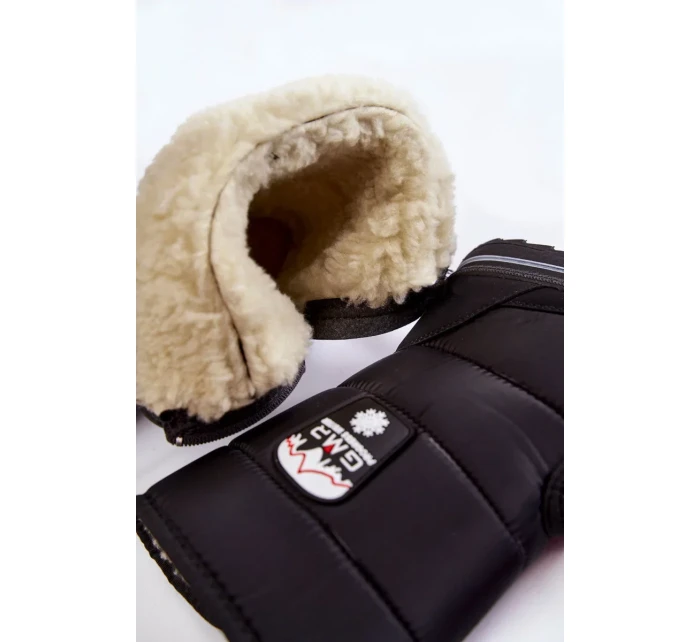 Dámské sněhule se zipem Progress PROGJ-21-09 Černé Dámské sněhule se zipem Progress PROGJ-21-09 Černé