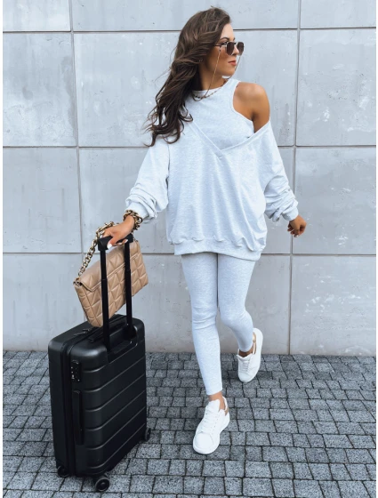 Dámský komplet 3 v 1 světle šedý Dstreet model 21970704 - FashionStreet Dámský komplet 3 v 1 světle šedý Dstreet model 21970704 - FashionStreet