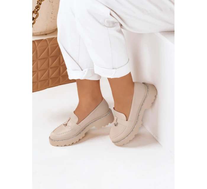 Dámské béžové mokasíny  model 21983186 - Dstreet