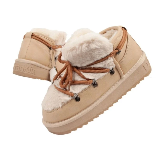 D.Franklin dámské zimní boty [DFSH370011-BEIG] dámské