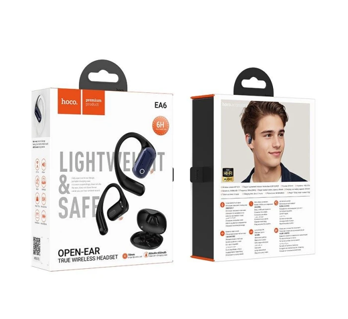 Bezdrátová sluchátka Hoco EA6 (černá)