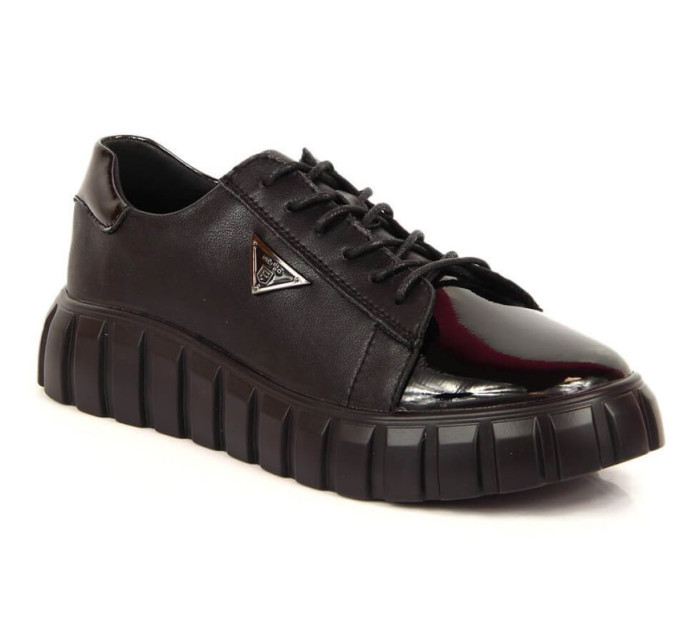 Černé kožené boty Filippo W PAW365