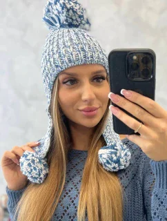 Dámská ušanka Emma K343 denim