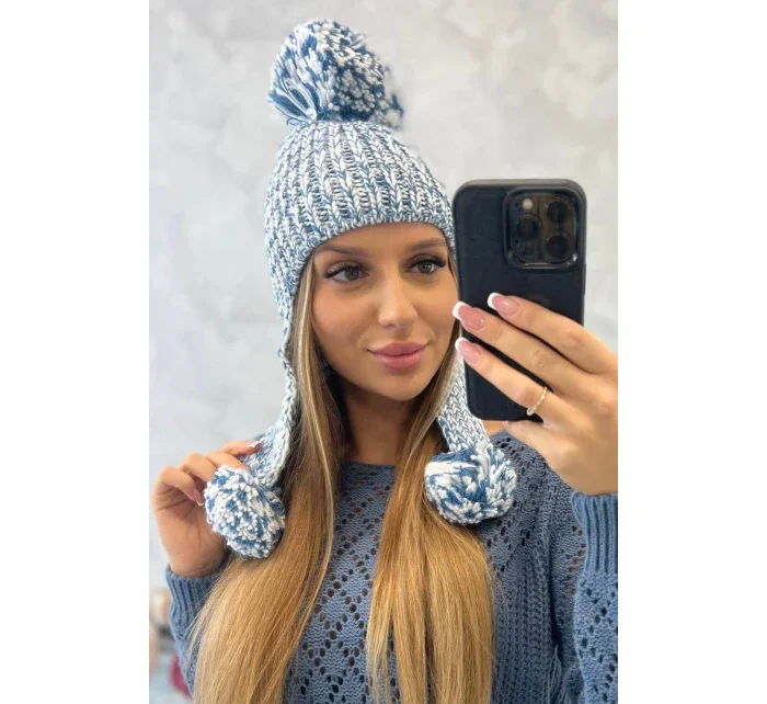 Dámská ušanka Emma K343 denim Dámská ušanka Emma K343 denim