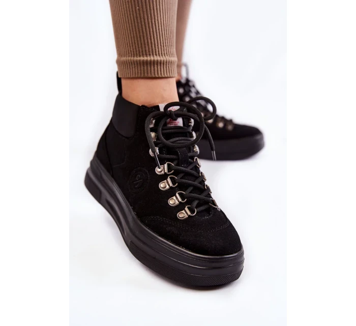 Boty Cross Jeans KK2R4074C Černé Boty Cross Jeans KK2R4074C Černé