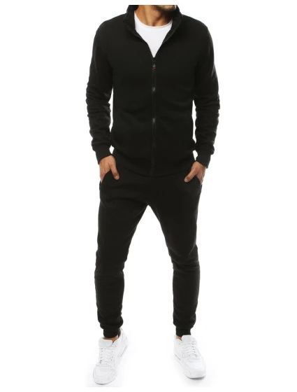 FashionStreet černá pánská tepláková souprava AX0229 FashionStreet černá pánská tepláková souprava AX0229