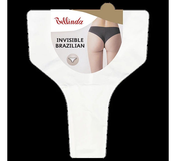 Dámské bezešvé kalhotky INVISIBLE BRAZILIAN - BELLINDA - bílá