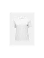 Dámské tričko PEAK PERFORMANCE W Wool-Blend Shortsleeve, bílá barva Dámské tričko PEAK PERFORMANCE W Wool-Blend Shortsleeve, bílá barva