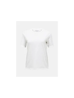 Dámské tričko PEAK PERFORMANCE W Wool-Blend Shortsleeve, bílá barva