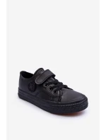Dětské kůže Trampky na zip černé Delmara Dětské kůže Trampky na zip černé Delmara