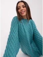 Sweter AT SW  turkusowy model 18909234 - FPrice