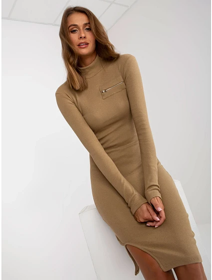 Sukienka EM SK model 21110880 ciemny bezowy - FPrice