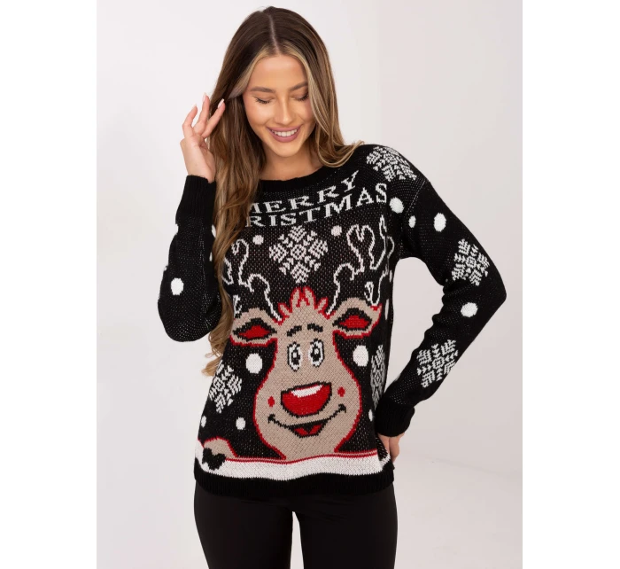 Sweter MI SW model 21795626 czarny - FPrice Sweter MI SW model 21795626 czarny - FPrice