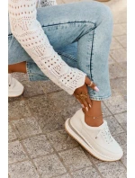 Dámské tenisky na platformě Big Star – bílé