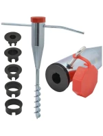 ZÁKLADNA PRO UPEVNĚNÍ DEŠTNÍKU 25-55 MM KOVOVÁ ŠROUBOVACÍ REDCLIFFS