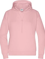 Daiber 8033 Dámská mikina s kapucí "Lounge" 02.8033 soft pink