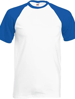 Fruit of the Loom Baseball T Raglánové tričko 16.1026 white/royal blue