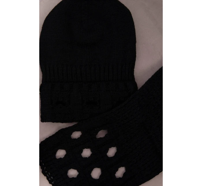 Dámská souprava s šátkem Julita K382 černá Dámská souprava s šátkem Julita K382 černá