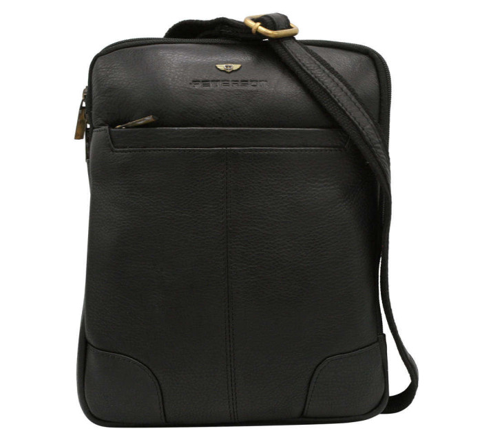 Pánské kabelky [DH] Kožená taška PTN 014 NDM BLACK