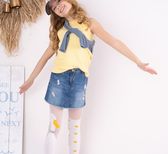 Dívčí punčochové kalhoty s aplikací PIPPEN DR2408