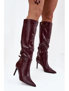 Kozačky na podpatku  model 220725 Step in style