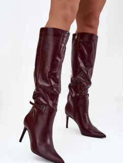 Kozačky na podpatku  model 220725 Step in style