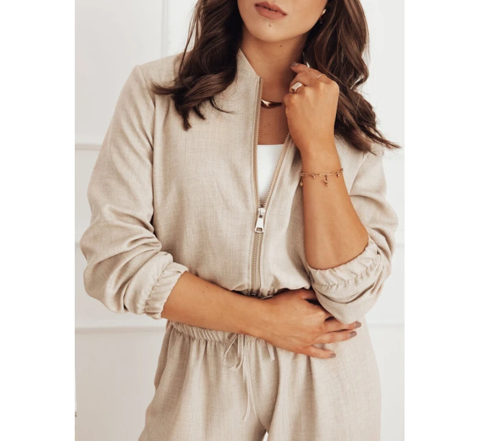 Dámská bunda bomber MADDIE camel FashionStreet RY2319