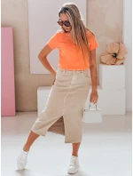 Dámská žebrovaná halenka KISS LOOK oranžová FashionStreet RY2840
