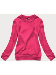 Růžová dámská tepláková mikina se stahovacími lemy (w01-19)