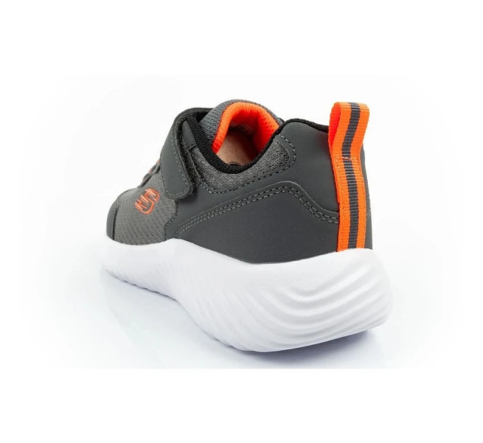 Dětská sportovní obuv Skechers Bounder na suchý zip, lehká, módní, šedá
